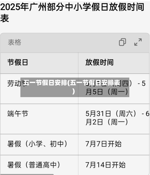 五一节假日安排(五一节假日安排表)-第2张图片