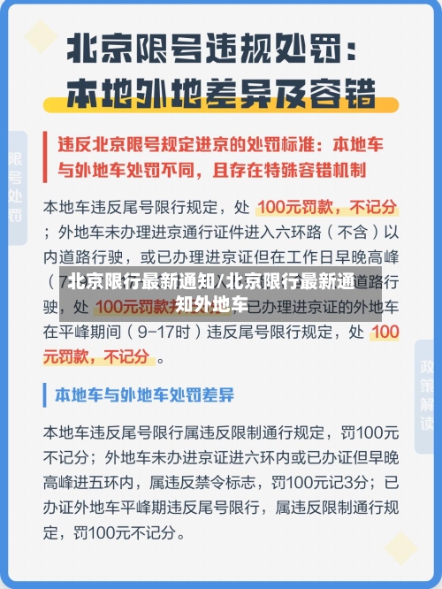 北京限行最新通知/北京限行最新通知外地车-第2张图片