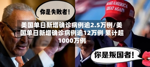 美国单日新增确诊病例逾2.5万例/美国单日新增确诊病例逾12万例 累计超1000万例-第2张图片