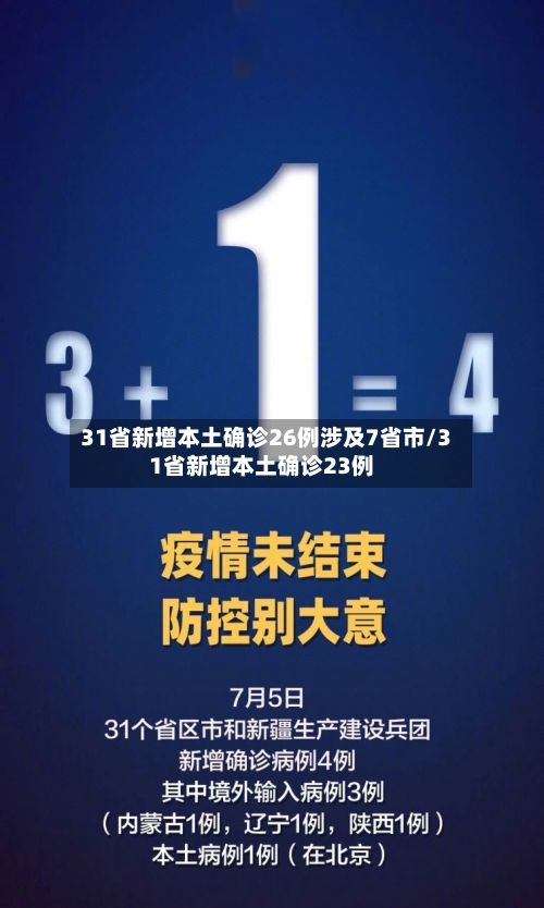 31省新增本土确诊26例涉及7省市/31省新增本土确诊23例