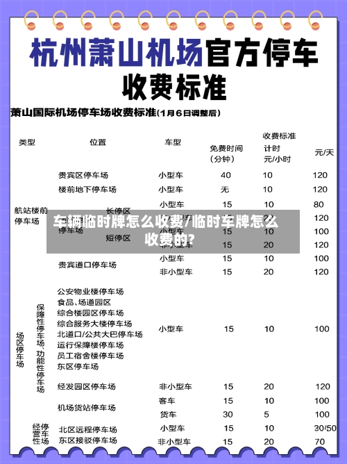 车辆临时牌怎么收费/临时车牌怎么收费的?