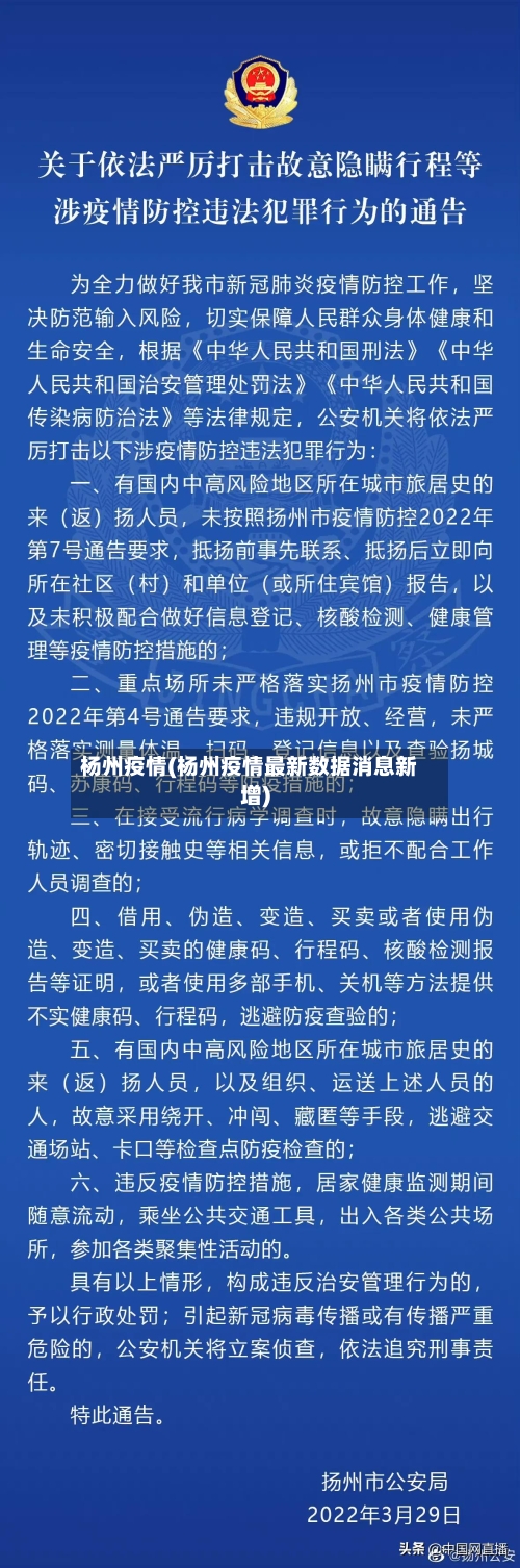杨州疫情(杨州疫情最新数据消息新增)-第2张图片
