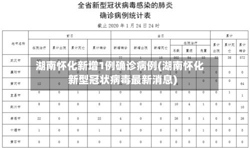 湖南怀化新增1例确诊病例(湖南怀化新型冠状病毒最新消息)-第2张图片