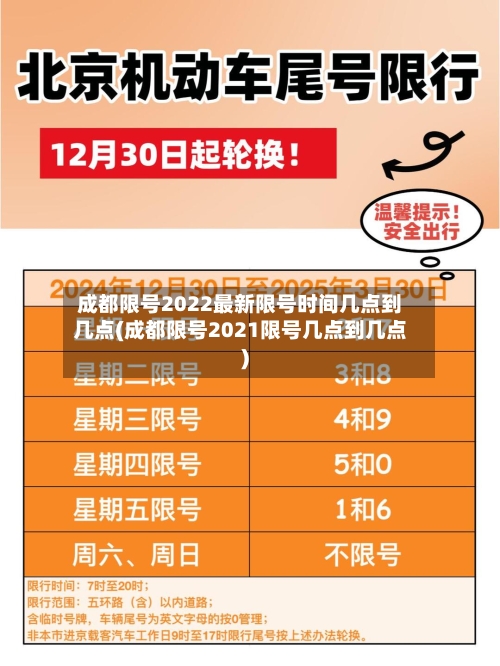 成都限号2022最新限号时间几点到几点(成都限号2021限号几点到几点)-第2张图片