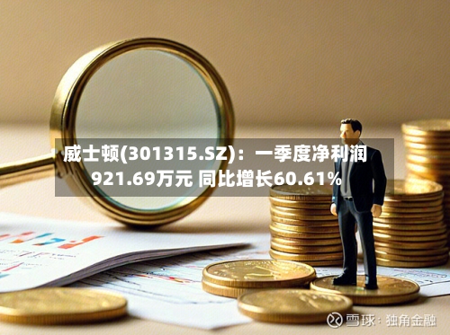 威士顿(301315.SZ)：一季度净利润921.69万元 同比增长60.61%