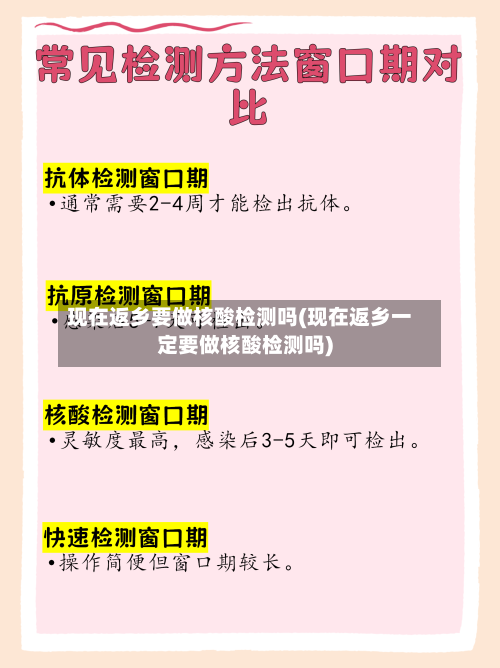 现在返乡要做核酸检测吗(现在返乡一定要做核酸检测吗)-第2张图片