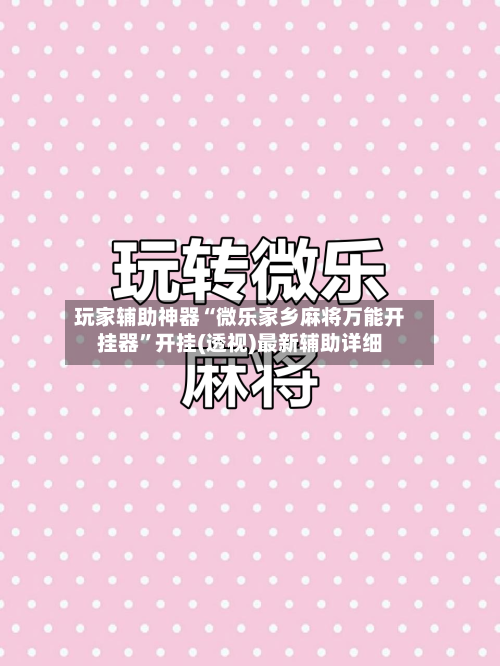 玩家辅助神器“微乐家乡麻将万能开挂器”开挂(透视)最新辅助详细-第2张图片
