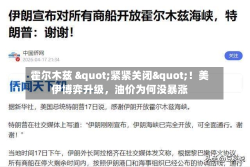 霍尔木兹 "紧紧关闭"！美伊博弈升级，油价为何没暴涨-第3张图片