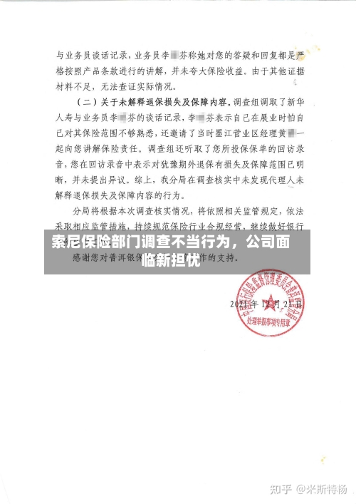 索尼保险部门调查不当行为，公司面临新担忧-第3张图片