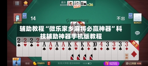 辅助教程“微乐家乡麻将必赢神器”科技辅助神器手机版教程-第3张图片