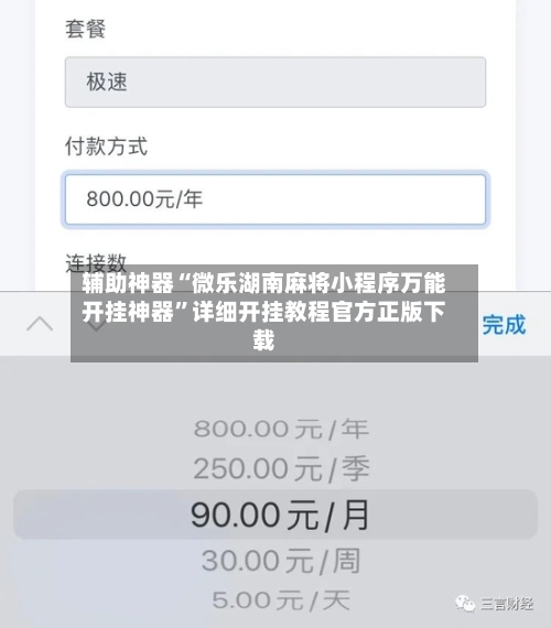 辅助神器“微乐湖南麻将小程序万能开挂神器”详细开挂教程官方正版下载