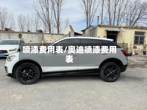 喷漆费用表/奥迪喷漆费用表-第2张图片