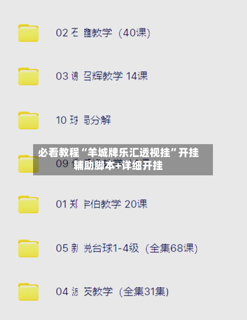 必看教程“羊城牌乐汇透视挂”开挂辅助脚本+详细开挂-第2张图片