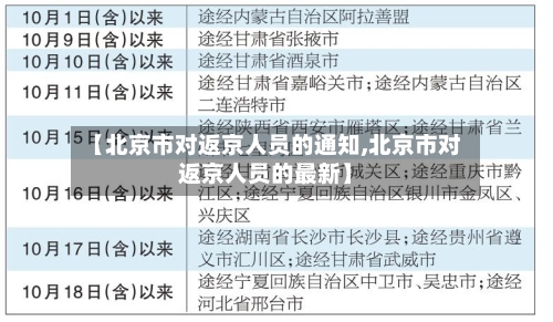 【北京市对返京人员的通知,北京市对返京人员的最新】-第2张图片