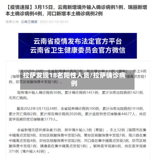 拉萨发现18名阳性人员/拉萨确诊病例-第3张图片