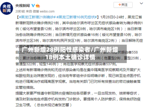 广州新增28例阳性感染者/广州新增18例本土确诊详情