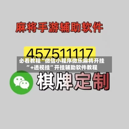必看教程“微信小程序微乐麻将开挂”+透视挂”开挂辅助软件教程-第2张图片