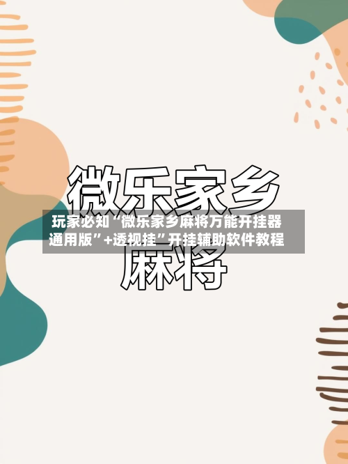 玩家必知“微乐家乡麻将万能开挂器通用版”+透视挂	”开挂辅助软件教程-第3张图片