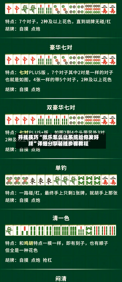 开挂技巧“微乐怎么让系统给你发好牌”详细分享装挂步骤教程-第3张图片