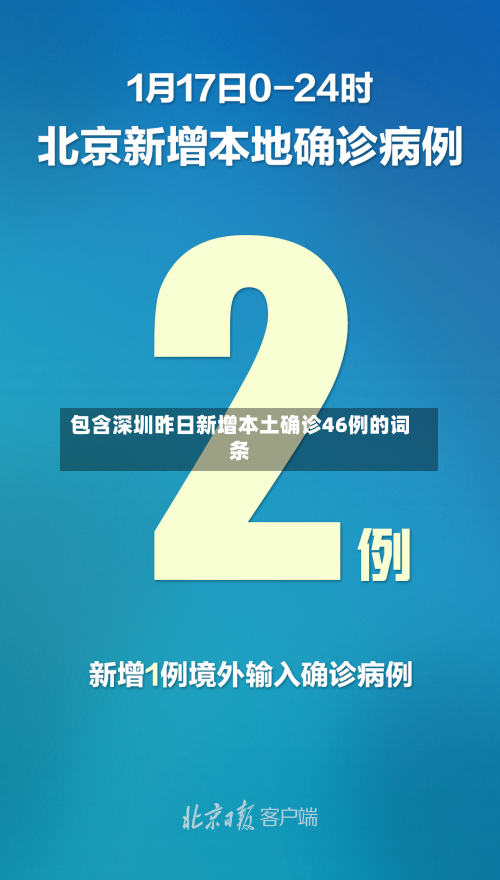 包含深圳昨日新增本土确诊46例的词条