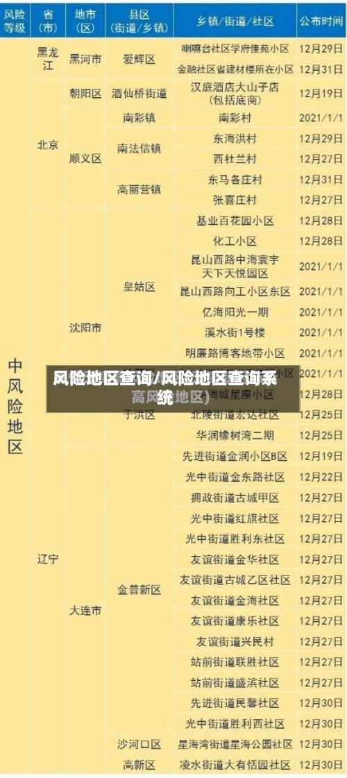 风险地区查询/风险地区查询系统-第3张图片