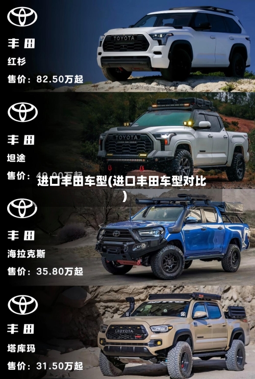 进口丰田车型(进口丰田车型对比)