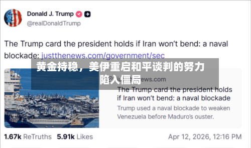 黄金持稳，美伊重启和平谈判的努力陷入僵局