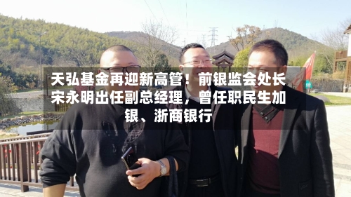 天弘基金再迎新高管！前银监会处长宋永明出任副总经理，曾任职民生加银、浙商银行-第2张图片