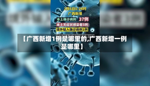 【广西新增1例是哪里的,广西新增一例是哪里】