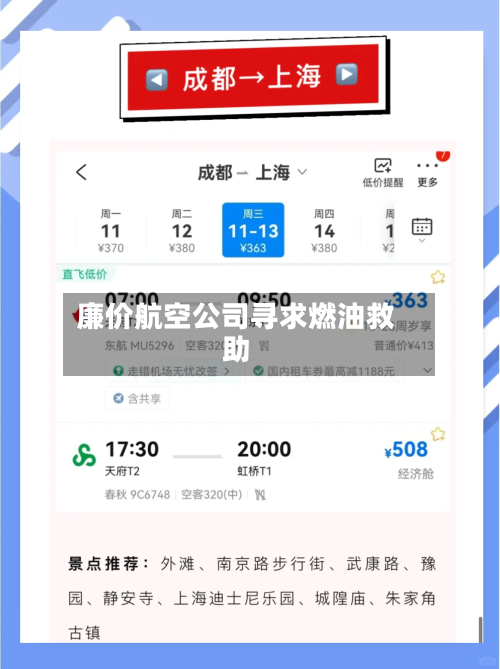 廉价航空公司寻求燃油救助