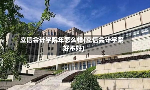 立信会计学院年怎么样(立信会计学院好不好)-第2张图片