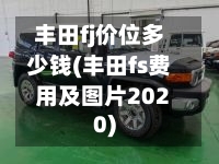 丰田fj价位多少钱(丰田fs费用及图片2020)-第2张图片