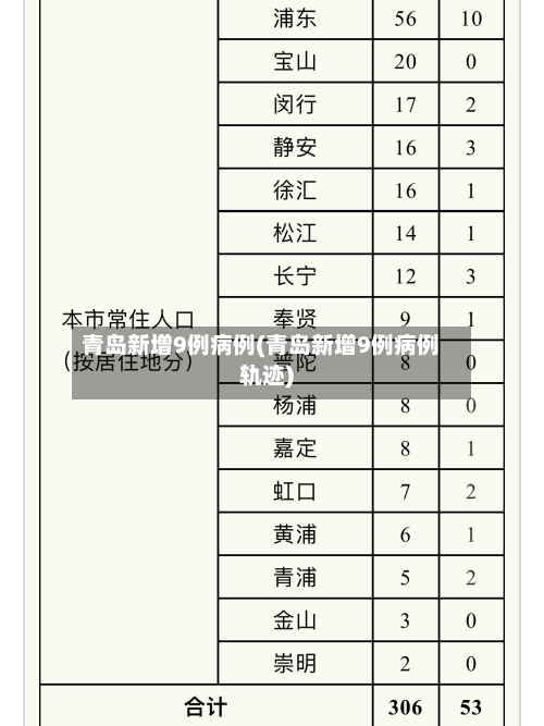 青岛新增9例病例(青岛新增9例病例轨迹)