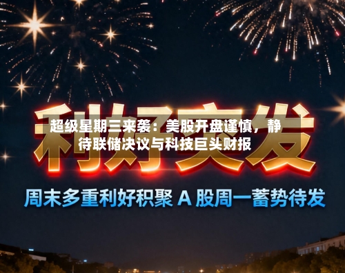 超级星期三来袭：美股开盘谨慎，静待联储决议与科技巨头财报-第3张图片