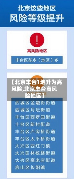【北京丰台1地升为高风险,北京丰台高风险地区】