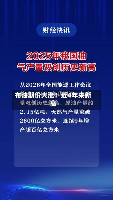 布油期价大涨！近4年来新高