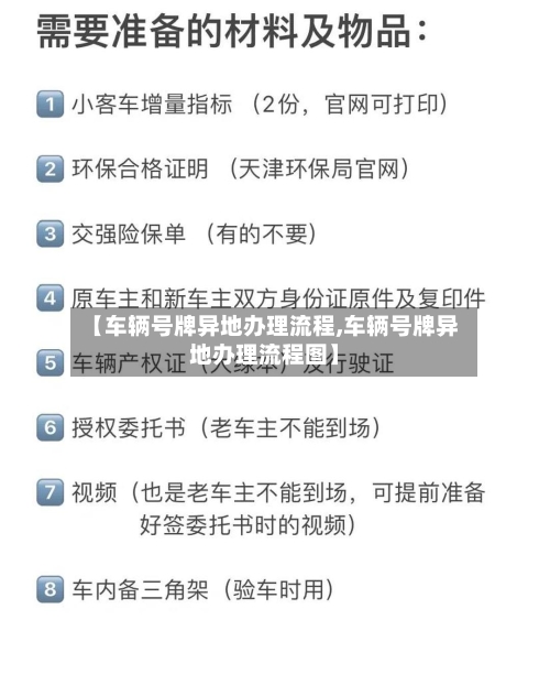 【车辆号牌异地办理流程,车辆号牌异地办理流程图】-第2张图片