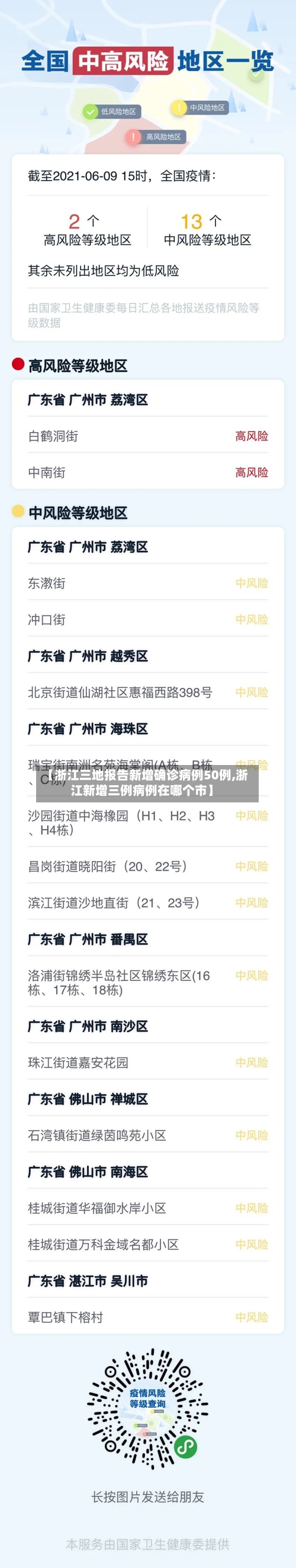 【浙江三地报告新增确诊病例50例,浙江新增三例病例在哪个市】