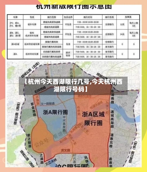 【杭州今天西湖限行几号,今天杭州西湖限行号码】
