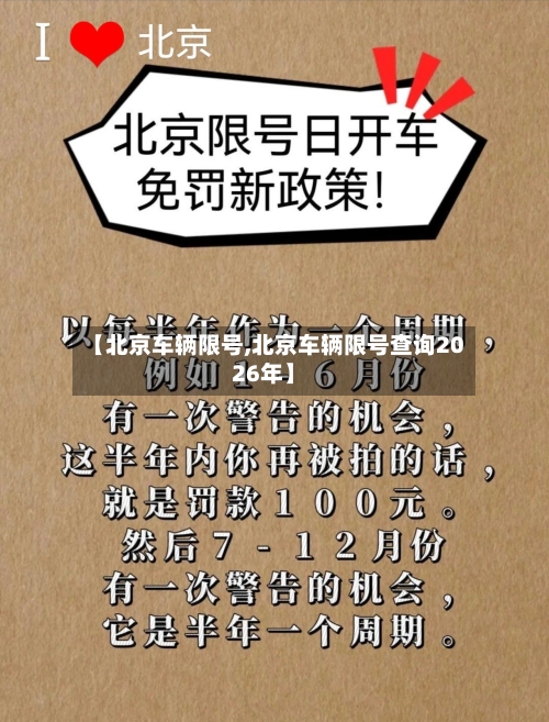 【北京车辆限号,北京车辆限号查询2026年】