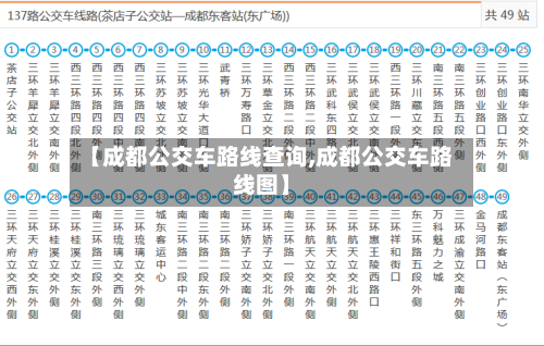 【成都公交车路线查询,成都公交车路线图】