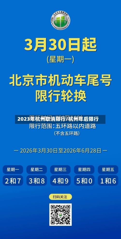 2023年杭州取消限行/杭州年后限行-第2张图片