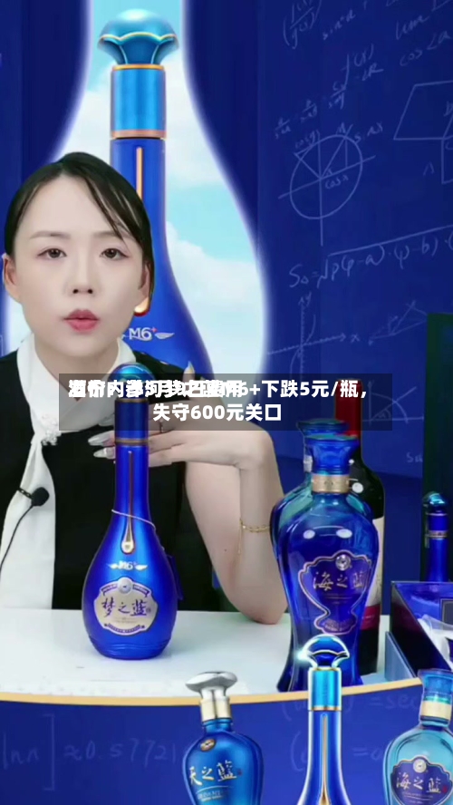 酒价内参5月9日费用发布：洋河梦之蓝M6+下跌5元/瓶，失守600元关口