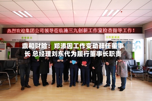 鼎和财险：郑添因工作变动辞任董事长 总经理刘东代为履行董事长职责-第3张图片