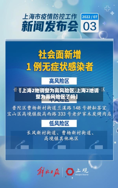 【上海2地调整为高风险区,上海2地调整为高风险区了吗】-第2张图片