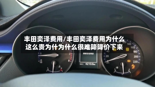 丰田奕泽费用/丰田奕泽费用为什么这么贵为什为什么很难降降价下来-第2张图片