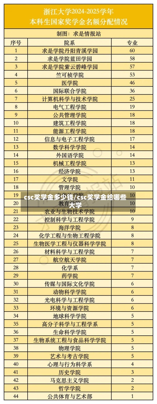 csc奖学金多少钱/csc奖学金给哪些大学-第2张图片