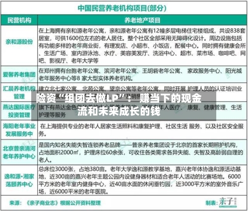 险资“组团去做LP”： 赚当下的现金流和未来成长的钱-第2张图片