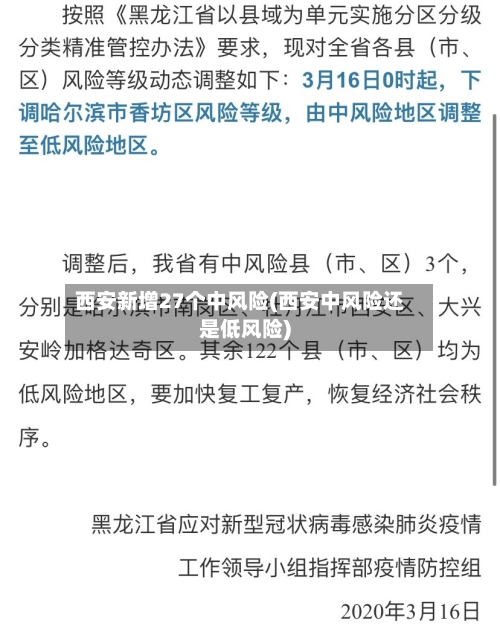 西安新增27个中风险(西安中风险还是低风险)-第2张图片
