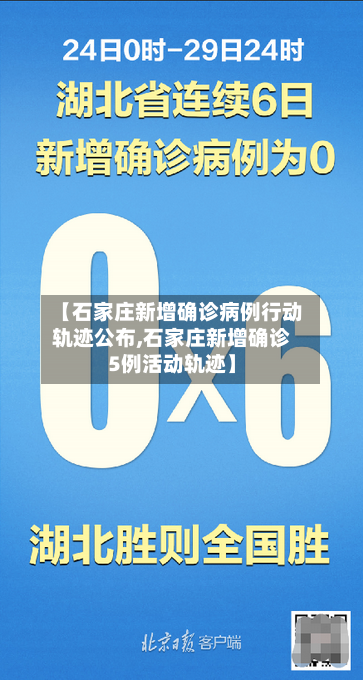 【石家庄新增确诊病例行动轨迹公布,石家庄新增确诊5例活动轨迹】